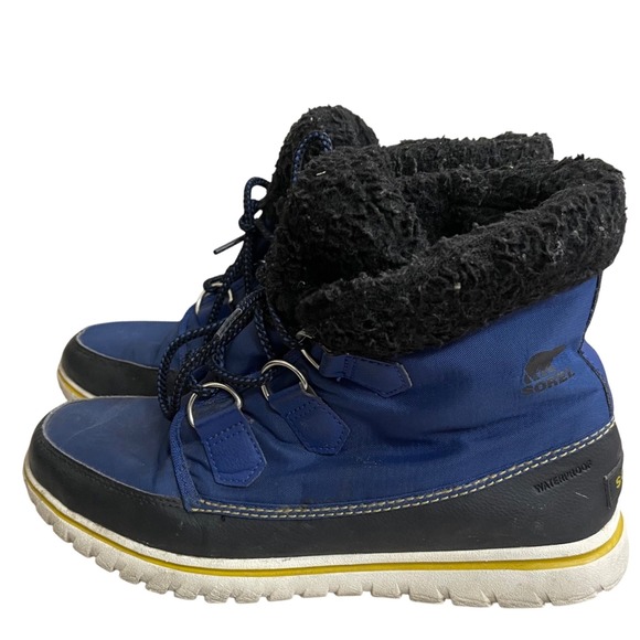 Sorel Shoes - Sorel carnival Waterproof Snow Boots 8.5 Women's Winter Cold  Blue Lace Up Boots